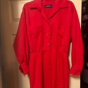 Vintage Ellen Tracy Red Dress🥰